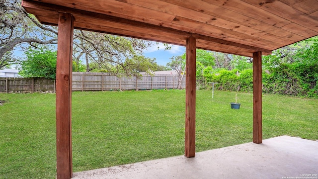 5806 Gillis, San Antonio, TX 78240 - view of yard with a patio and a fenced backyard