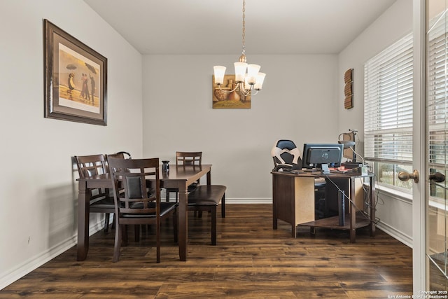 office space with wood finished floors and a wealth of natural light
