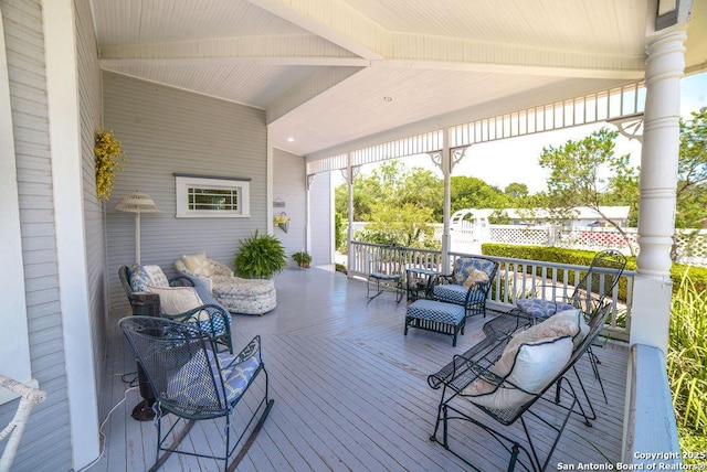 view of deck