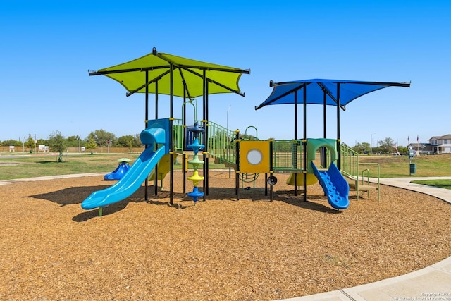view of community jungle gym