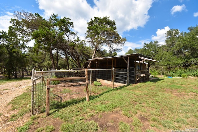 view of stable