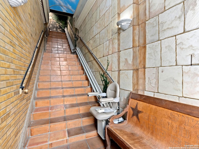 view of stairs