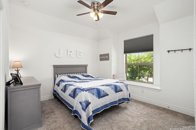 140 Cordova, Boerne, TX 78006 - carpeted bedroom featuring baseboards and a ceiling fan