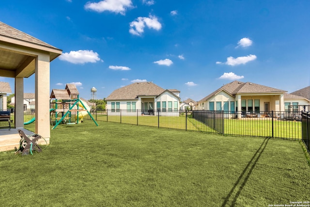 140 Cordova, Boerne, TX 78006 - view of yard with a playground