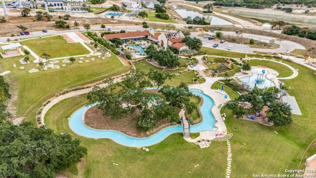 140 Cordova, Boerne, TX 78006 - aerial view of property's location featuring a pool