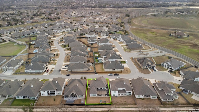 drone / aerial view with a residential view