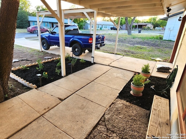 4802 Castle Brg, San Antonio, TX 78218 - view of patio / terrace featuring a carport