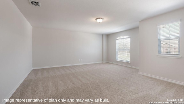 21031 Millstream Bnd, San Antonio, TX 78266 - empty room featuring carpet floors, baseboards, and visible vents