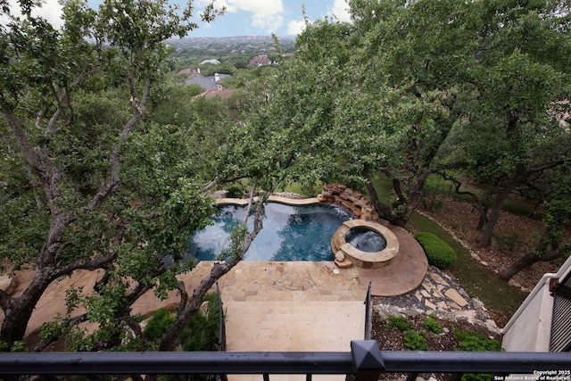 birds eye view of property