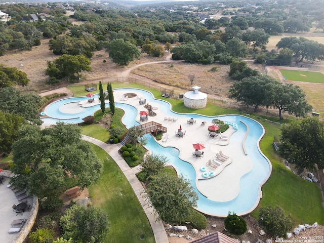 birds eye view of property