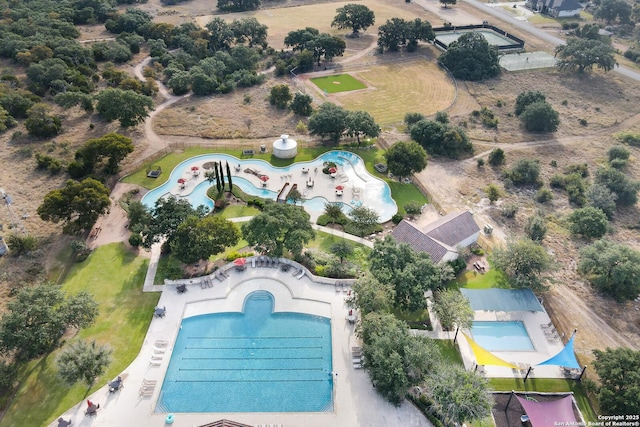 birds eye view of property