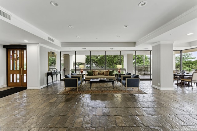 4001 N New Braunfels Ave # 606, San Antonio, TX 78209 - lobby with recessed lighting and crown molding