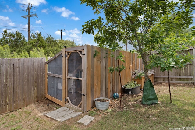 27342 Emilie Cyn, San Antonio, TX 78260 - view of outdoor structure with a fenced backyard