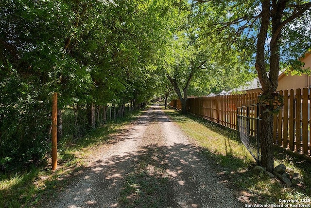 view of road