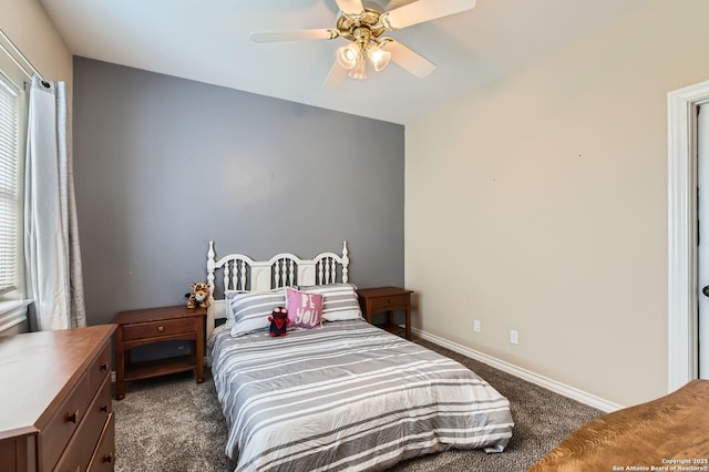 27030 Vaughns Vw, San Antonio, TX 78260 - carpeted bedroom with baseboards and ceiling fan