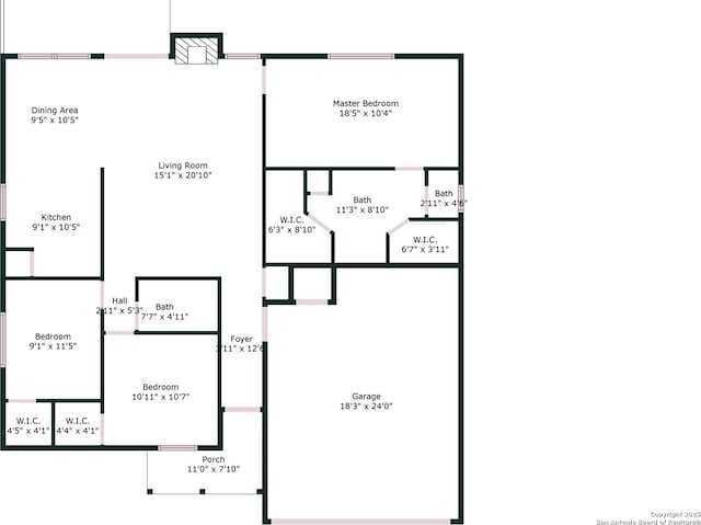 3634 Ridge Cluster, San Antonio, TX 78247 - plan