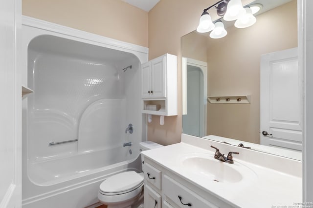 29303 Sumpter Dr, Boerne, TX 78015 - full bathroom with shower / bathtub combination, vanity, and toilet