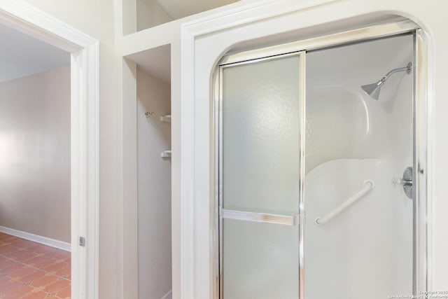 29303 Sumpter Dr, Boerne, TX 78015 - full bath with baseboards and a shower stall