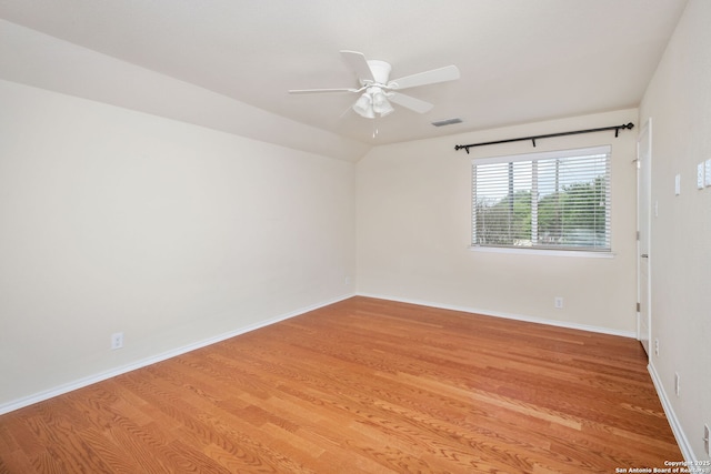 5803 Sugarberry, San Antonio, TX 78253 - spare room featuring visible vents, a ceiling fan, and light wood finished floors