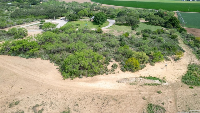 bird's eye view featuring a rural view