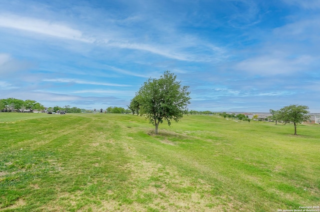 view of yard featuring a rural view
