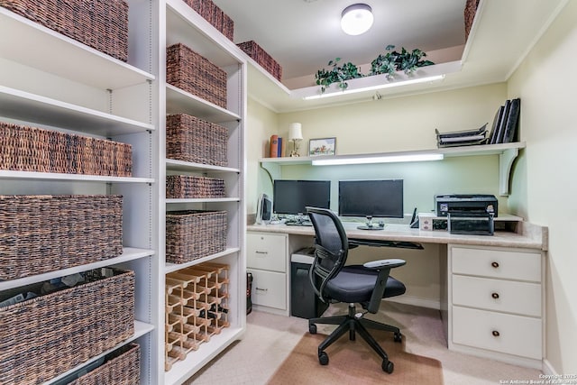 200 Patterson Unit 312, San Antonio, TX 78209 - home office with light carpet and built in study area
