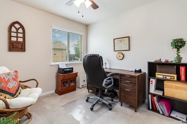 313 Creekview, New Braunfels, TX 78130 - carpeted office space with ceiling fan