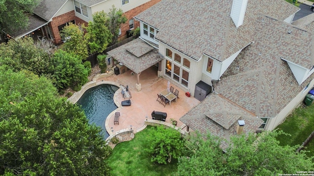 birds eye view of property