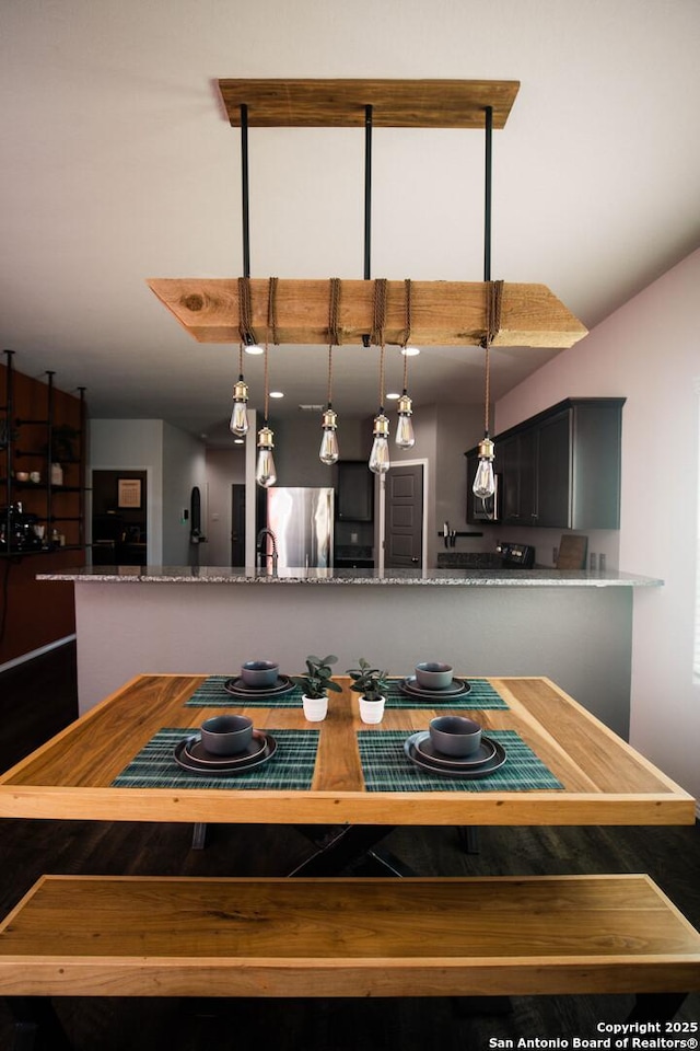 view of dining space