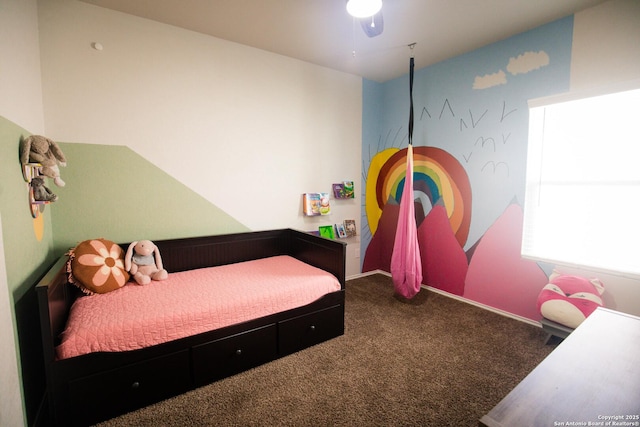 bedroom featuring carpet flooring