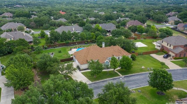 bird's eye view featuring a residential view
