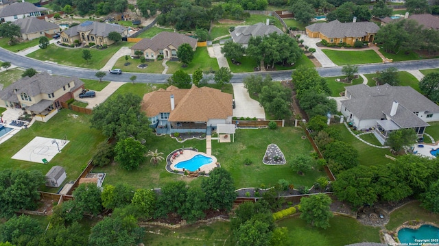 birds eye view of property featuring a residential view