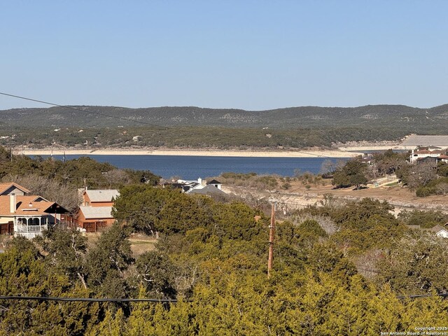 726 Barbara Dr, Canyon Lake, TX 78133 - property view of water featuring a mountain view