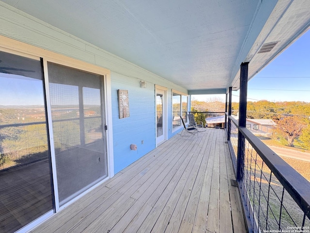 726 Barbara Dr, Canyon Lake, TX 78133 - view of wooden deck