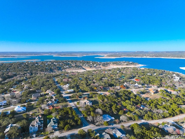 726 Barbara Dr, Canyon Lake, TX 78133 - aerial view featuring a water view