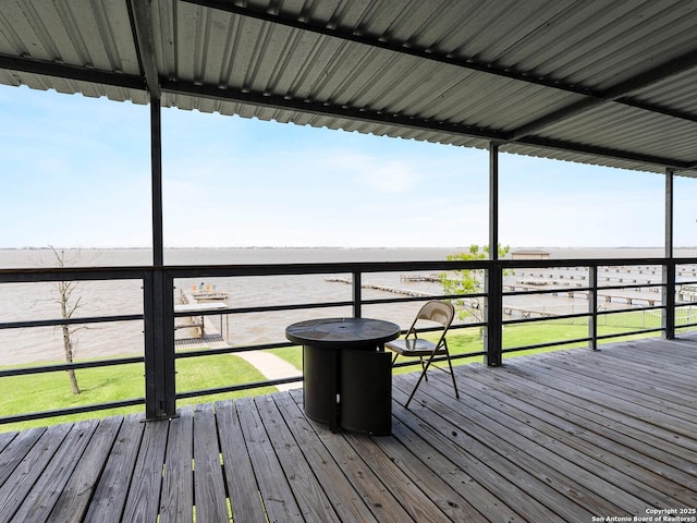 186 Trout, Palacios, TX 77465 - deck featuring a water view