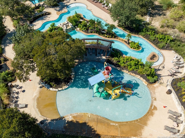 3818 Cualquiera, San Antonio, TX 78261 - bird's eye view of a pool