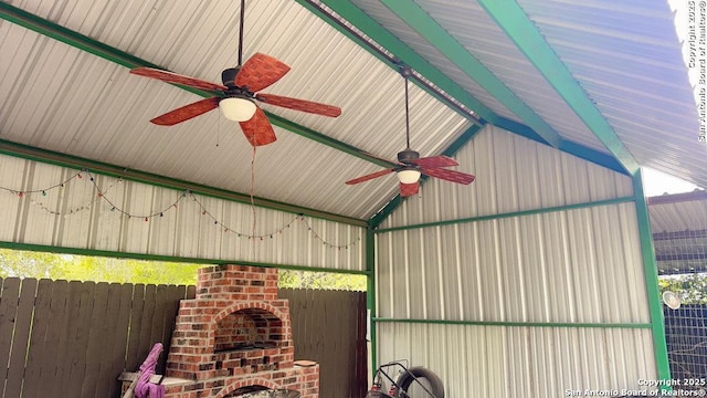 22902 Sweet Liberty, San Antonio, TX 78112 - details with ceiling fan and fence