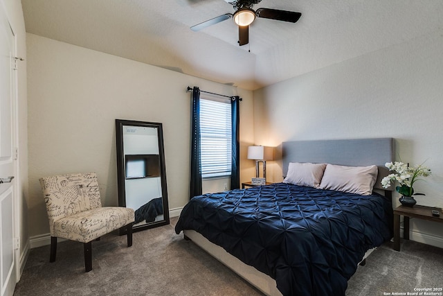 13911 Lazada, San Antonio, TX 78245 - bedroom featuring carpet floors, baseboards, and ceiling fan