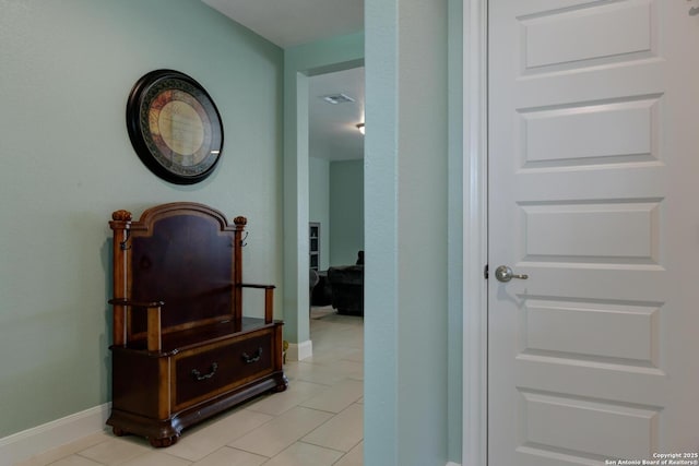 9407 Sundrop Vly, San Antonio, TX 78254 - hall with baseboards and light tile patterned flooring