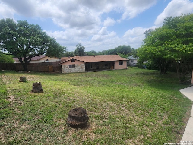 3014 War Knife, San Antonio, TX 78238 - view of yard featuring a sunroom and fence