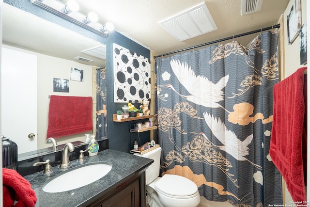 6405 Honey Hill, San Antonio, TX 78229 - full bath featuring vanity, toilet, and visible vents