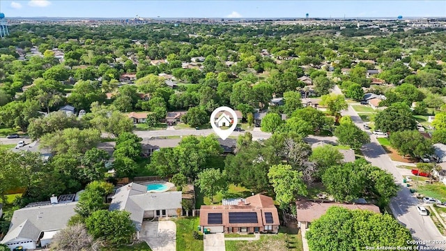 7722 Strolling Ln, Live Oak, TX 78233 - bird's eye view featuring a residential view