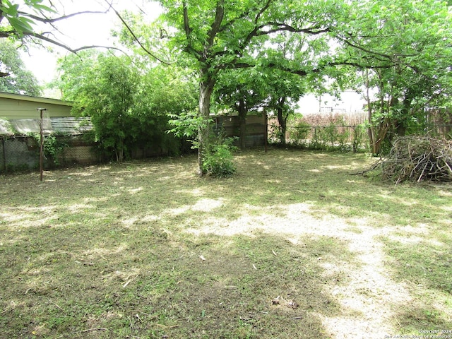 217 Lancaster, San Antonio, TX 78214 - view of yard with a fenced backyard
