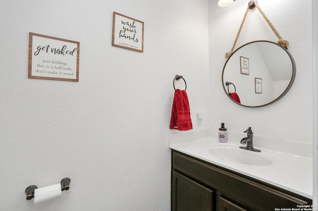bathroom featuring vanity