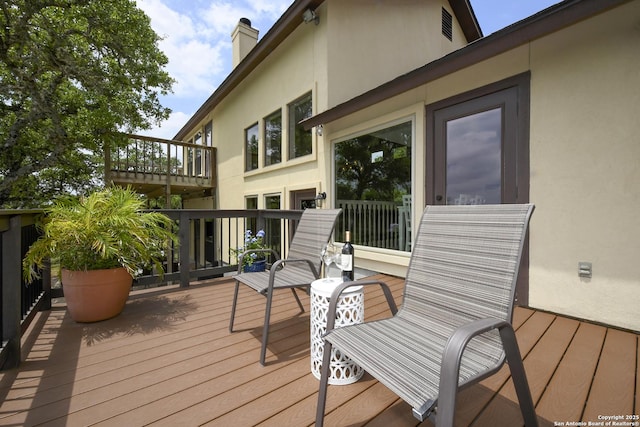2928 Hidden Elm, San Antonio, TX 78261 - view of wooden terrace