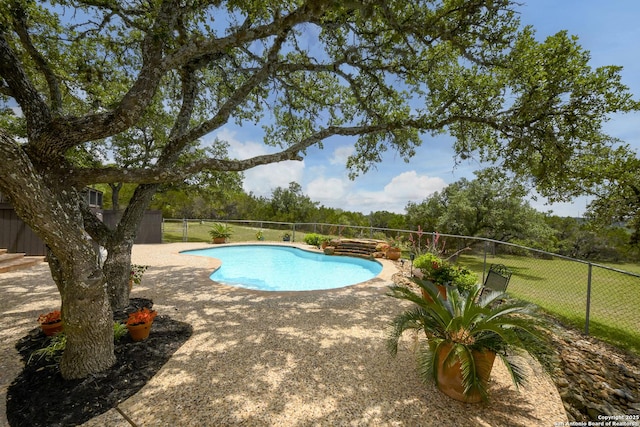 2928 Hidden Elm, San Antonio, TX 78261 - view of pool featuring a patio, a fenced in pool, and a fenced backyard