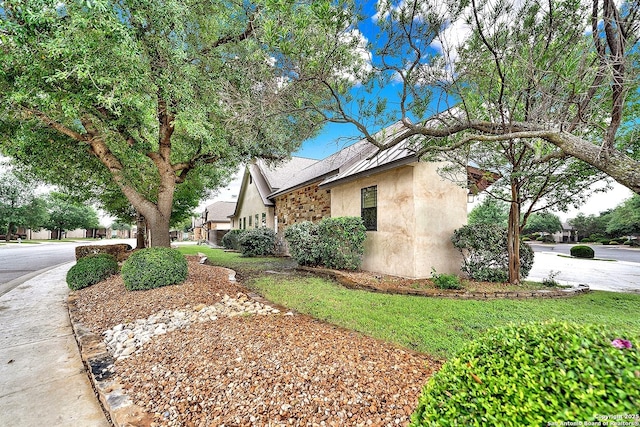 view of home's exterior featuring stucco siding