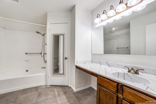 10210 Apricot Fld, San Antonio, TX 78245 - full bathroom featuring vanity, tile patterned flooring, toilet, and  shower combination