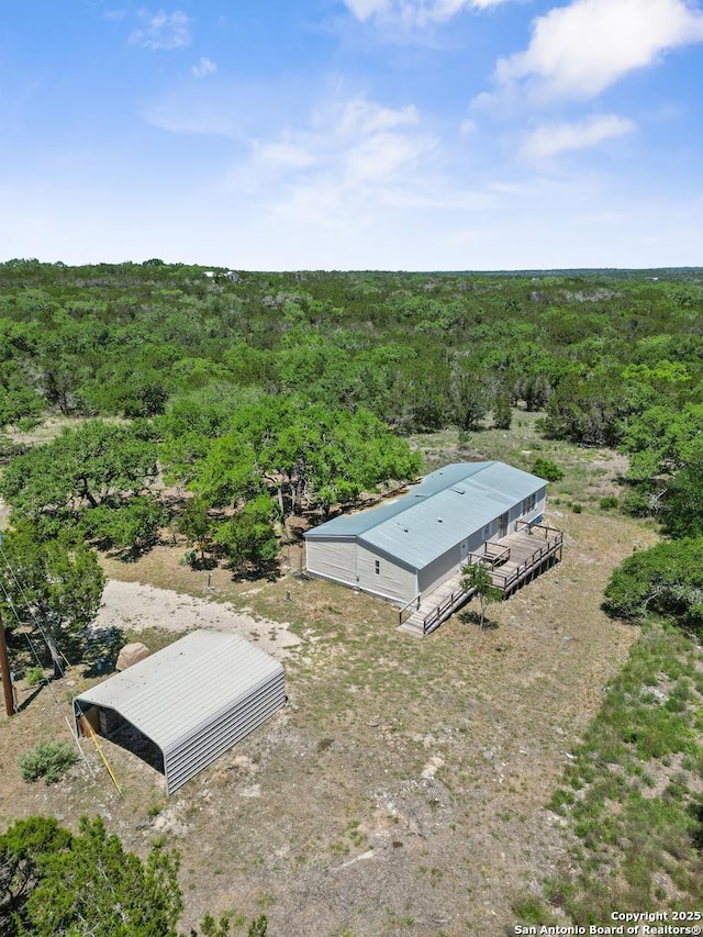 aerial view with a view of trees